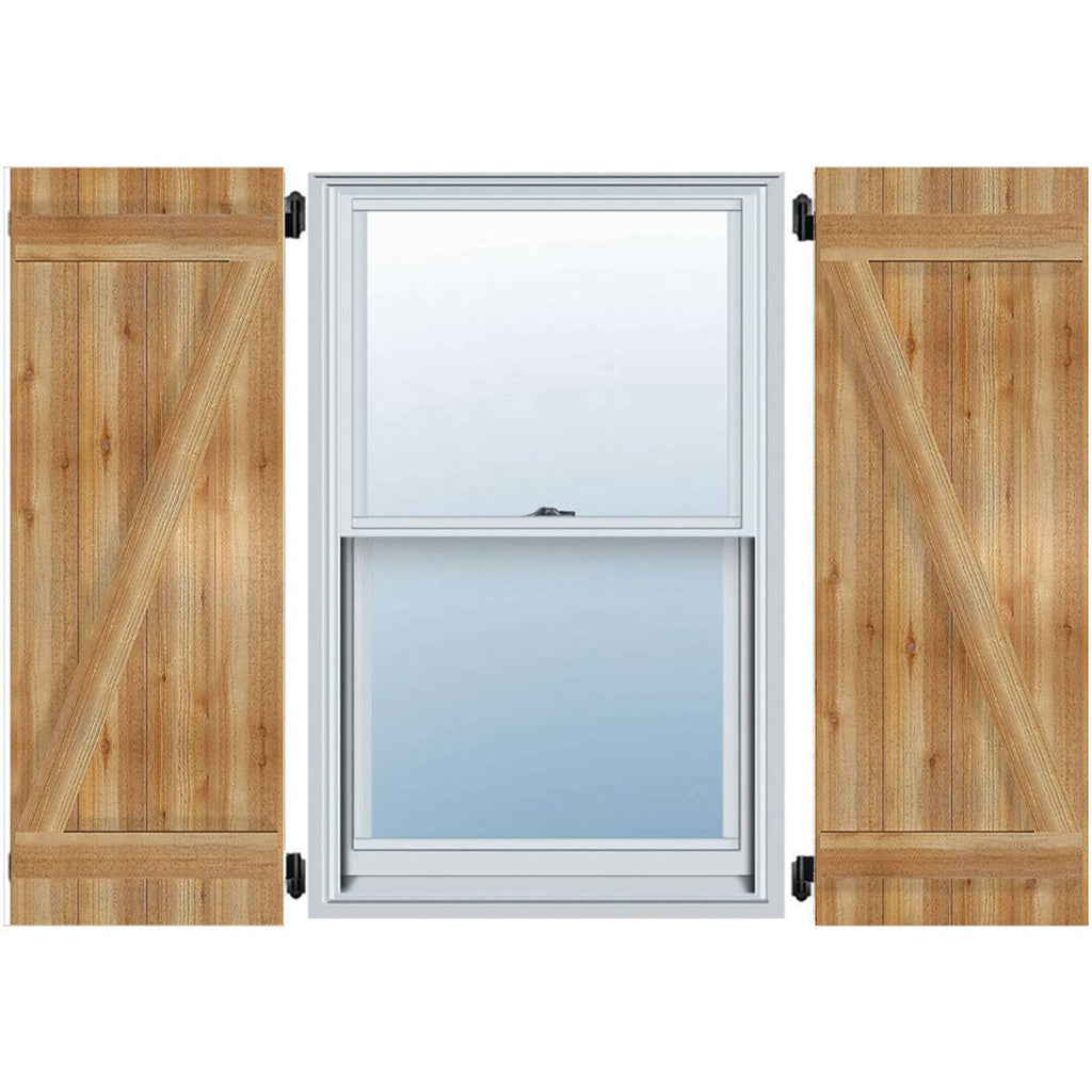 Rough Board-n-Batten Shutters with Z-Bar S808