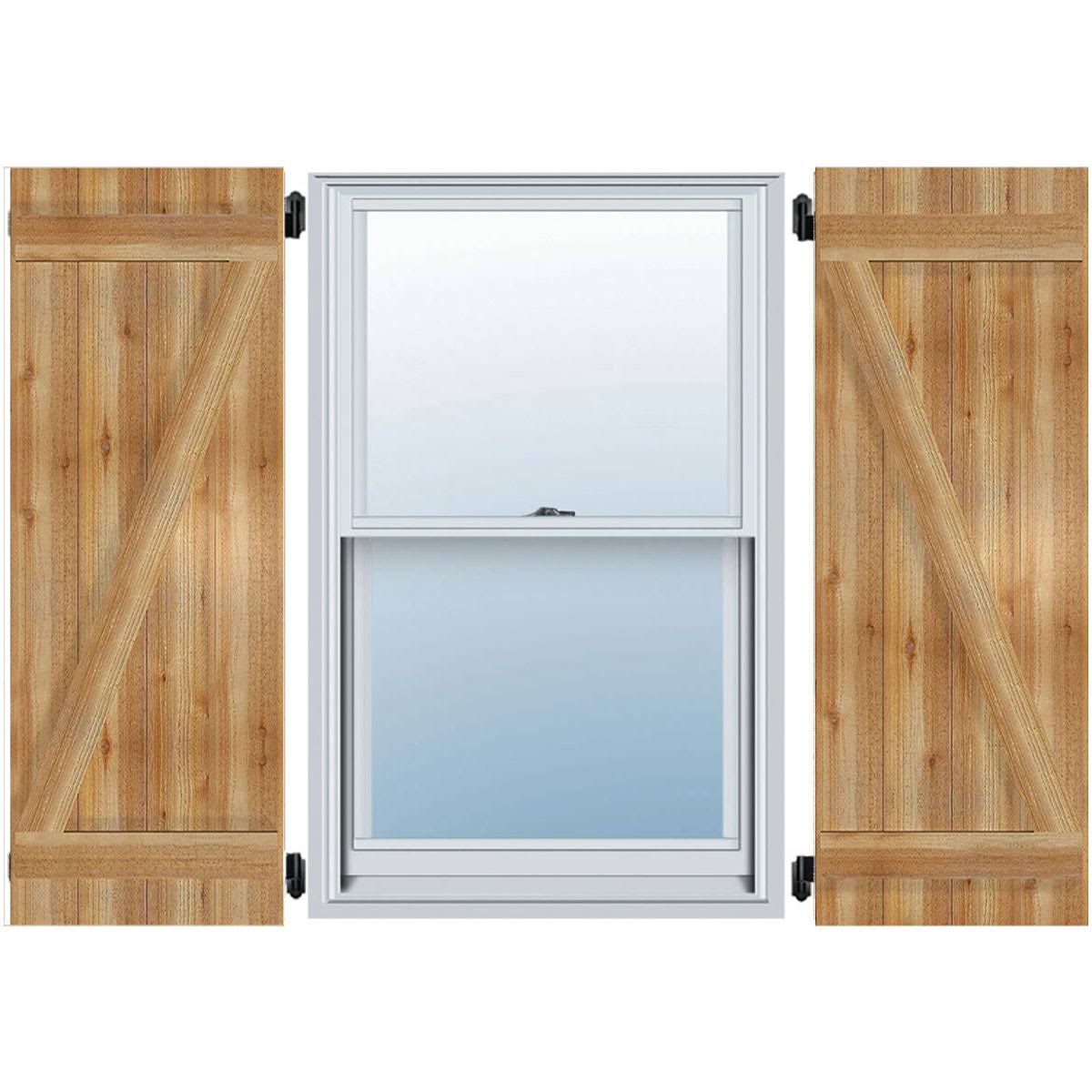 Rough Board-n-Batten Shutters with Z-Bar S808