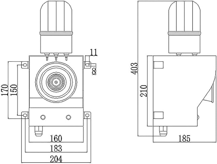 AC110V-120V Sounds and Lights Alarm V44303
