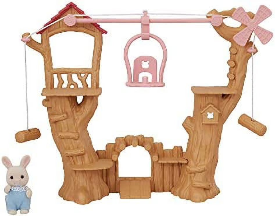 Baby Ropeway Park Dollhouse Toy with Rabbit Figure Y35317