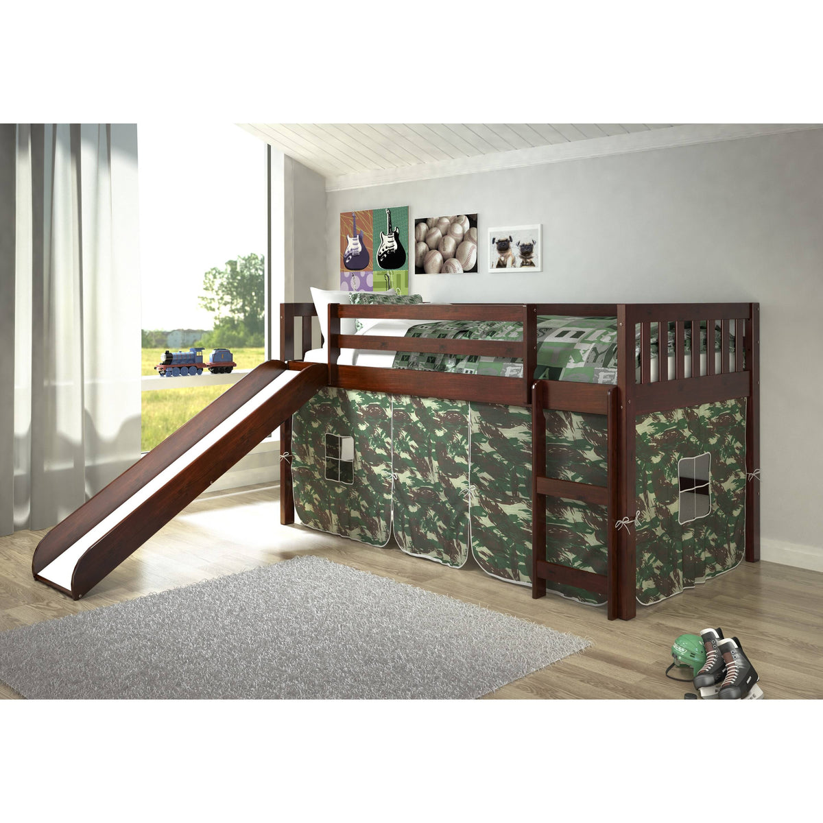 Twin Bed with Slide V50463