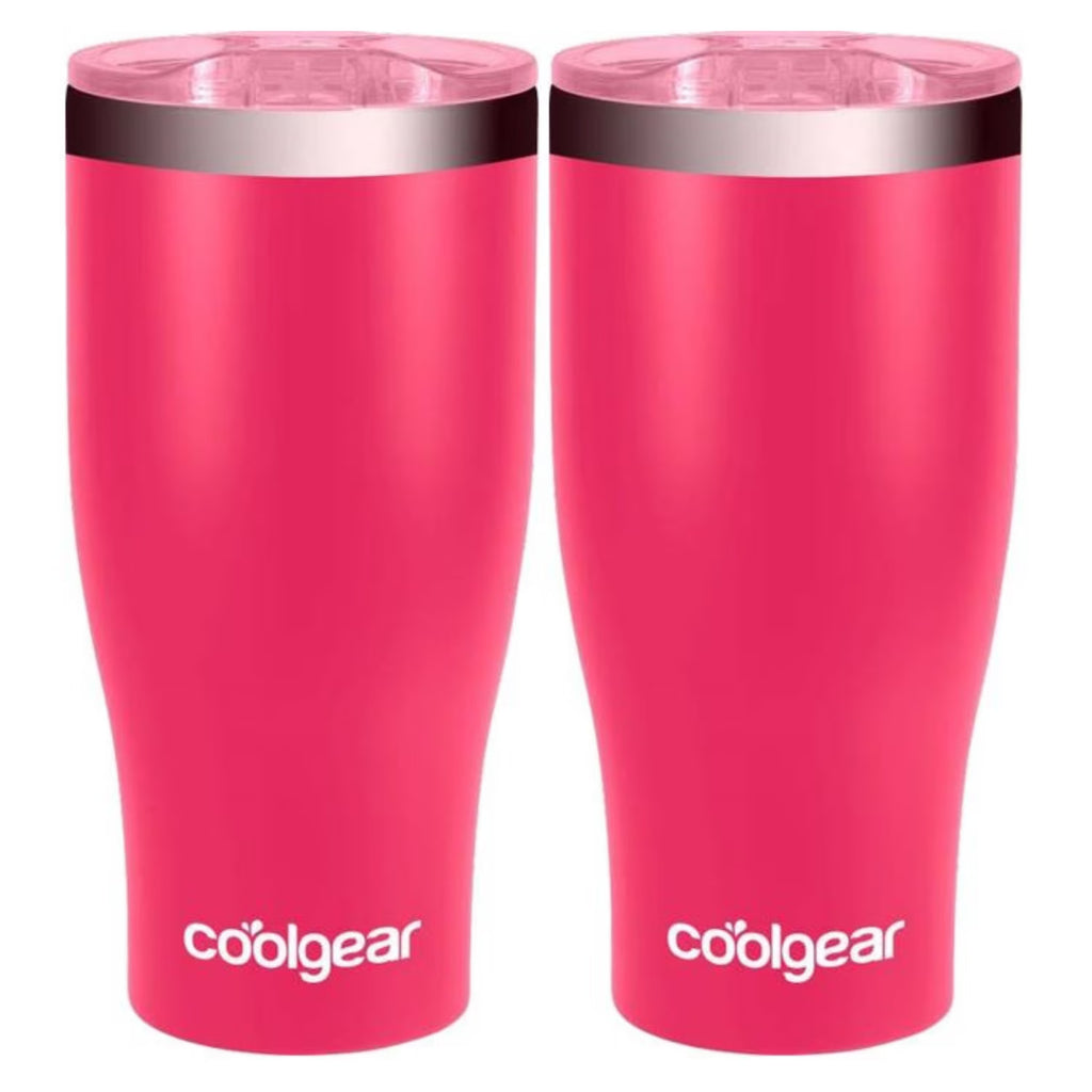 2-Pack 20 Ounce Stainless Steel Double Wall Vacuum Tumbler with Slider Lid I344640