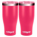 2-Pack 20 Ounce Stainless Steel Double Wall Vacuum Tumbler with Slider Lid I344640