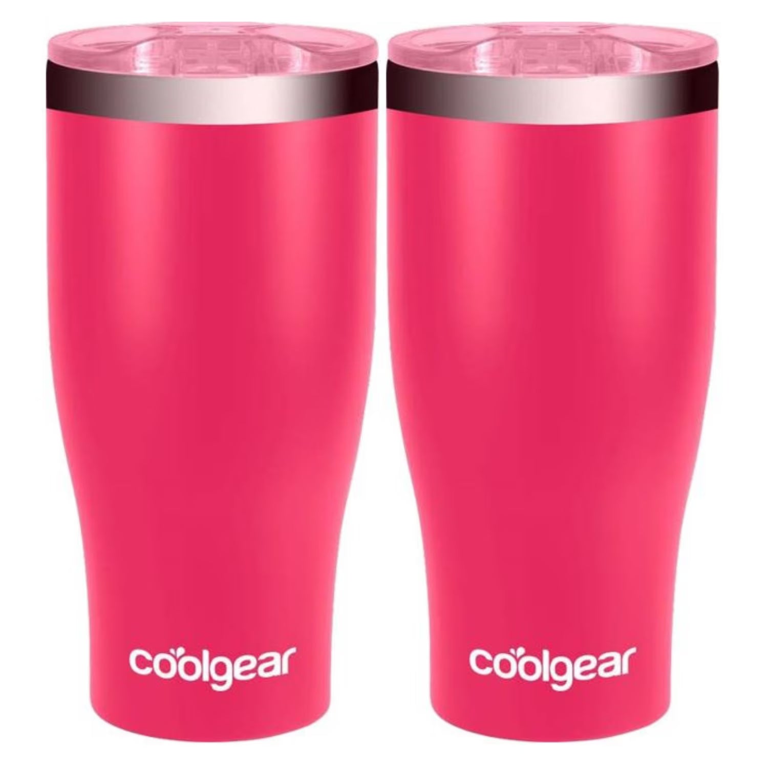 2-Pack 20 Ounce Stainless Steel Double Wall Vacuum Tumbler with Slider Lid I344640