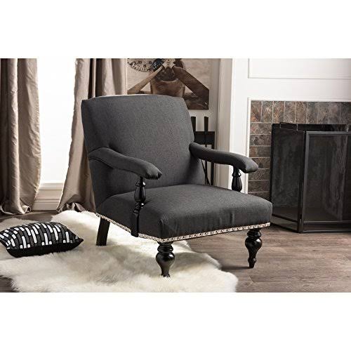 Gray Linen Arm Chair M76290