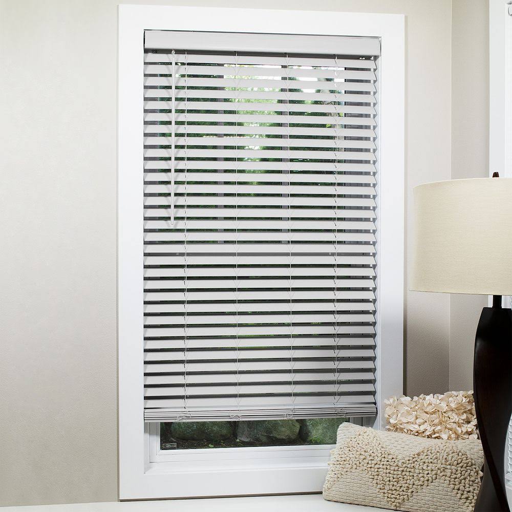 Grey Cordless Flat Slat Blind R49463