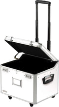 White Locking Mobile Rolling File Storage Chest P80500