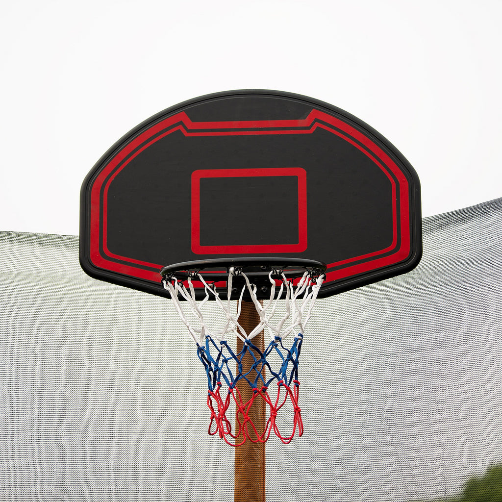 10ft Trampoline with Basketball Hoop and Ladder F64425