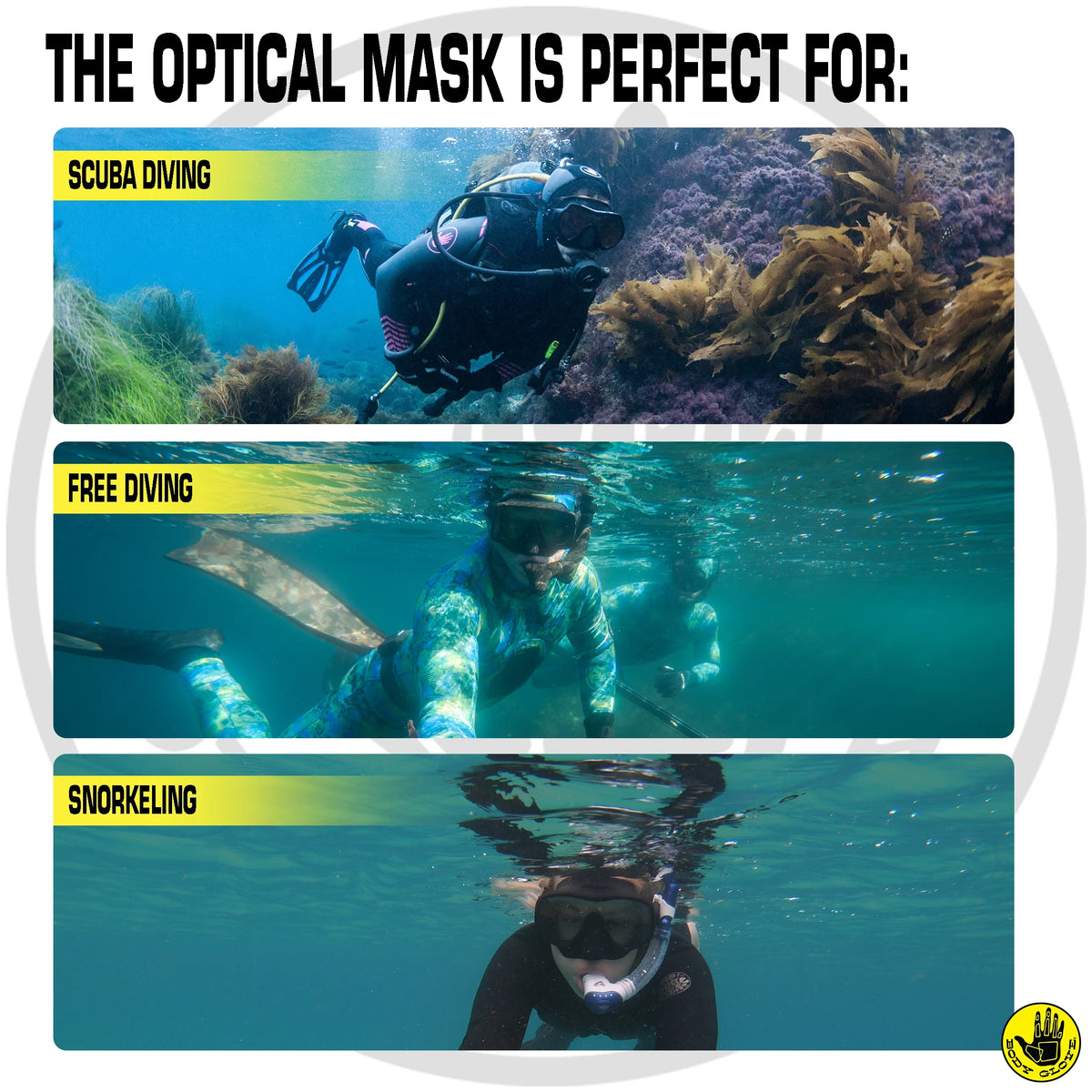 Silver Optical Corrective Lens Swim Mask R2568