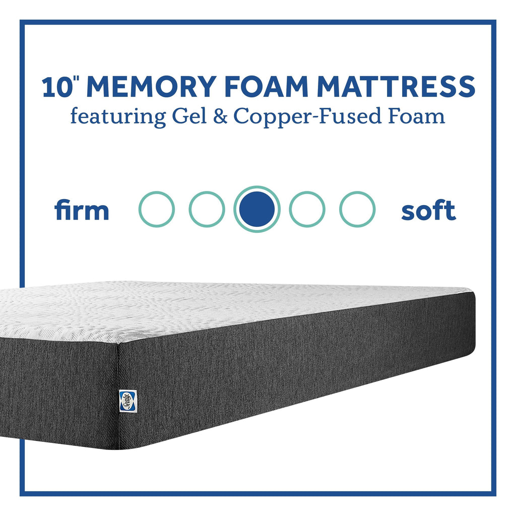 10-Inch Medium Memory Foam Mattress Twin P435