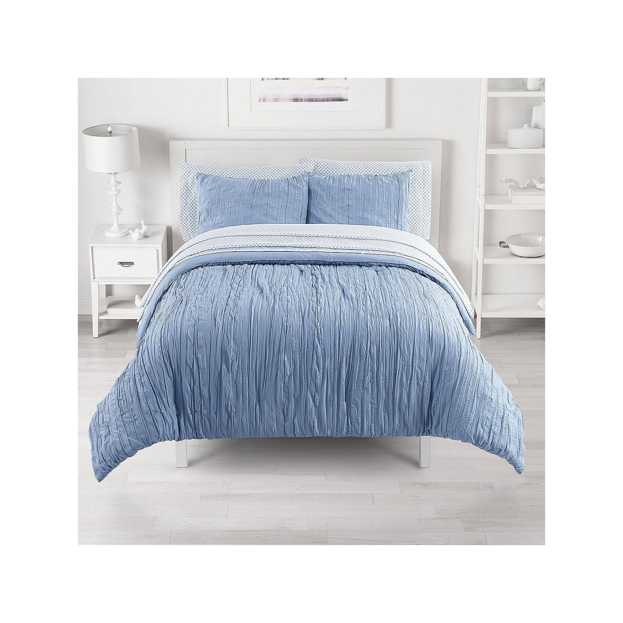 Reversible Bedding Set, Blue, Cal King L688290
