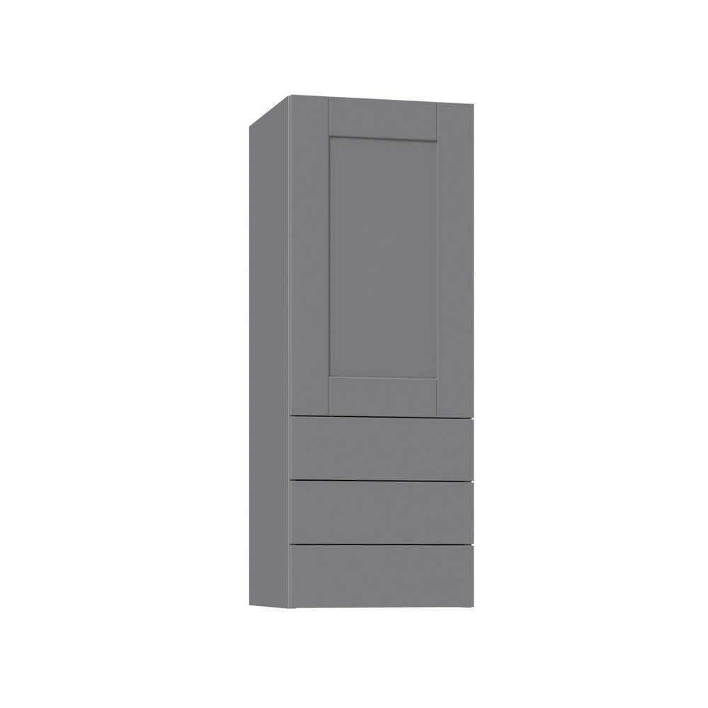 Gray Wall Cabinet with Three Drawers P3281