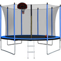 10ft Trampoline with Basketball Hoop and Ladder F64425