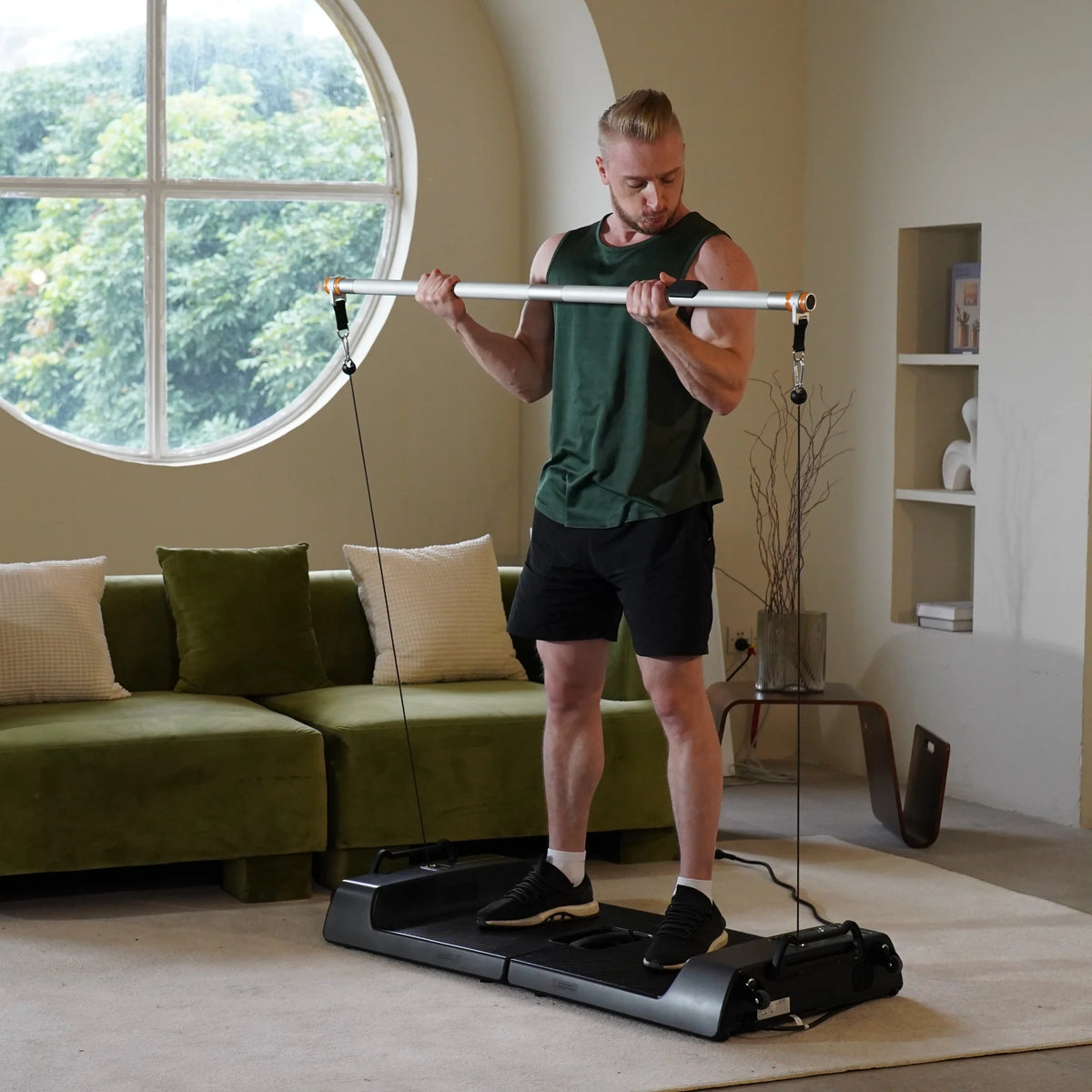 6 in 1 Home Gym Fitness Equipment with APP J82760