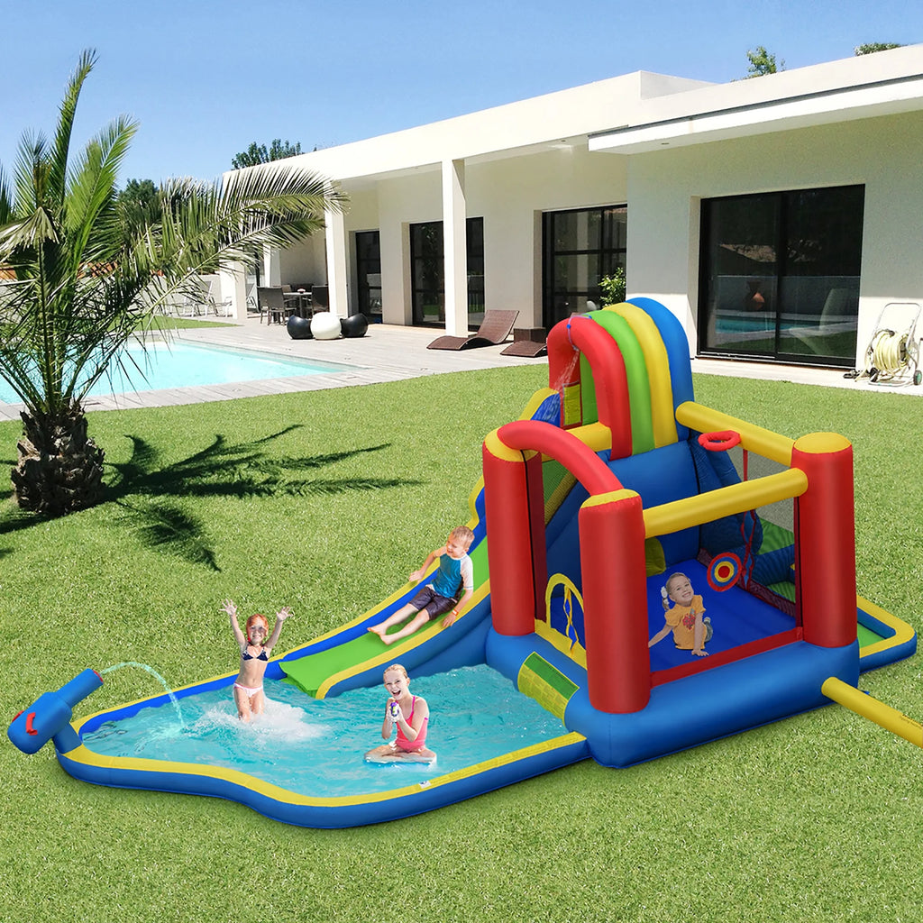 Inflatable Kid Bounce House Slide Splash Pool Jumping Castle I306567
