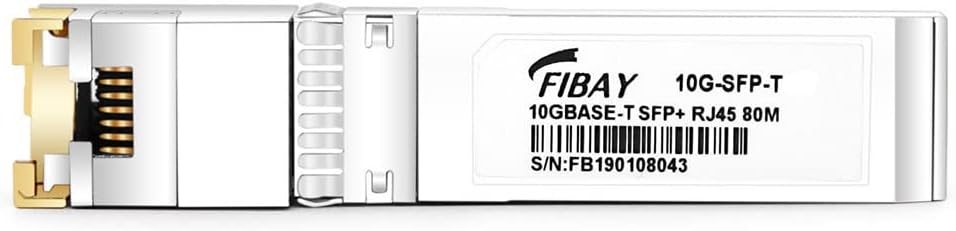 10GBase-T SFP+ to RJ45 Transceiver, 80m, Copper, Pack of 2 D3939