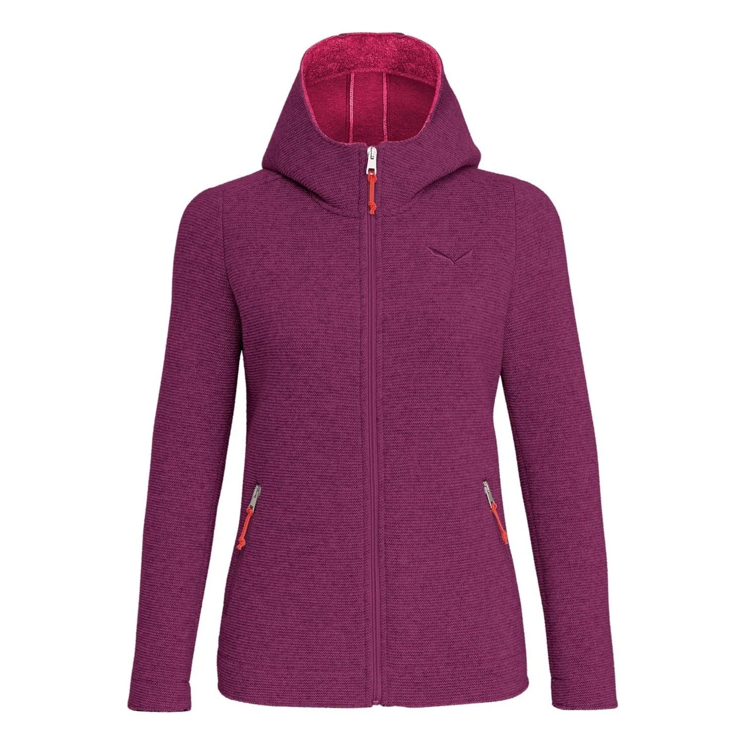 Dark Purple Hooded Jacket W379441