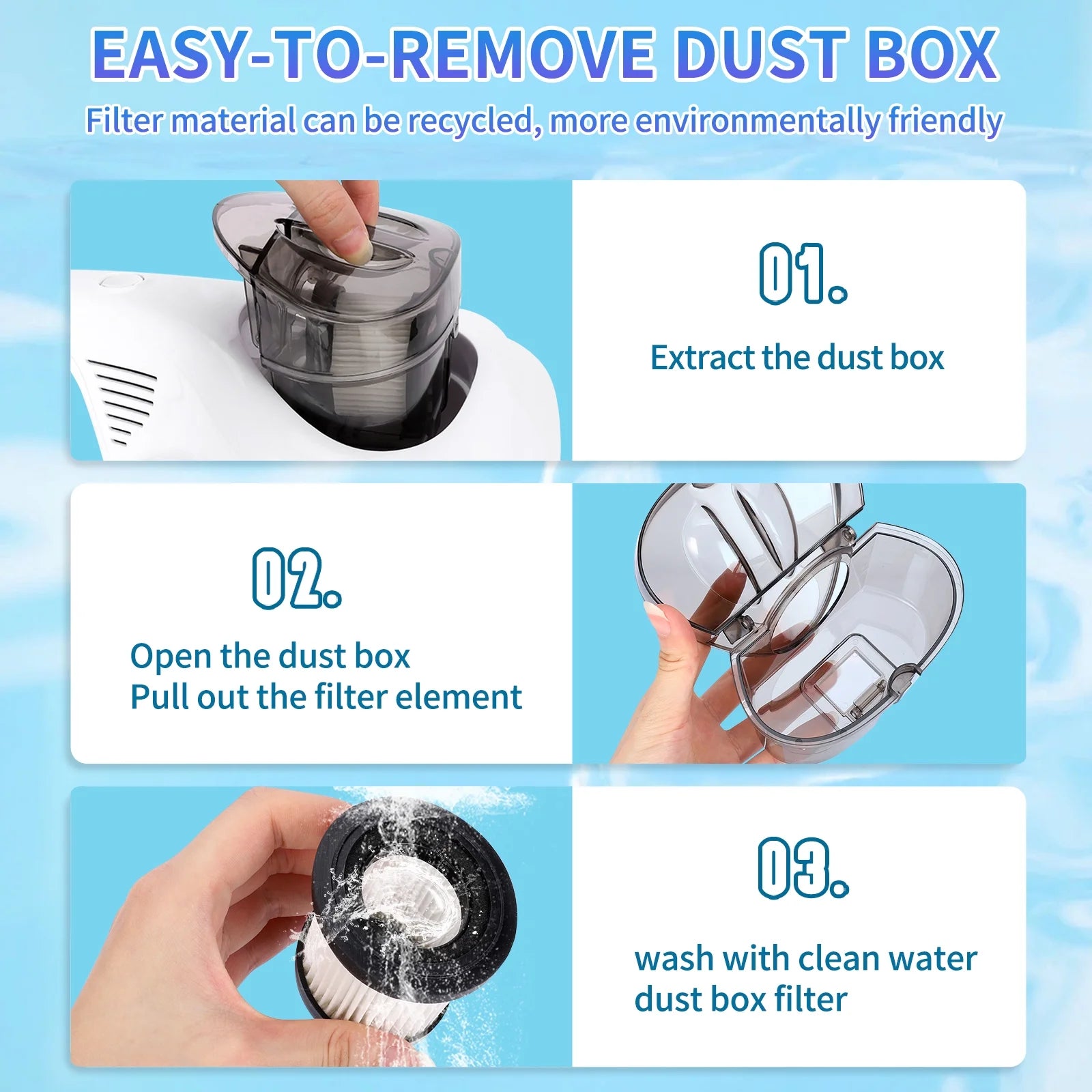 Handheld UV Mattress Vacuum Cleaner with 11KPa Suction B355096