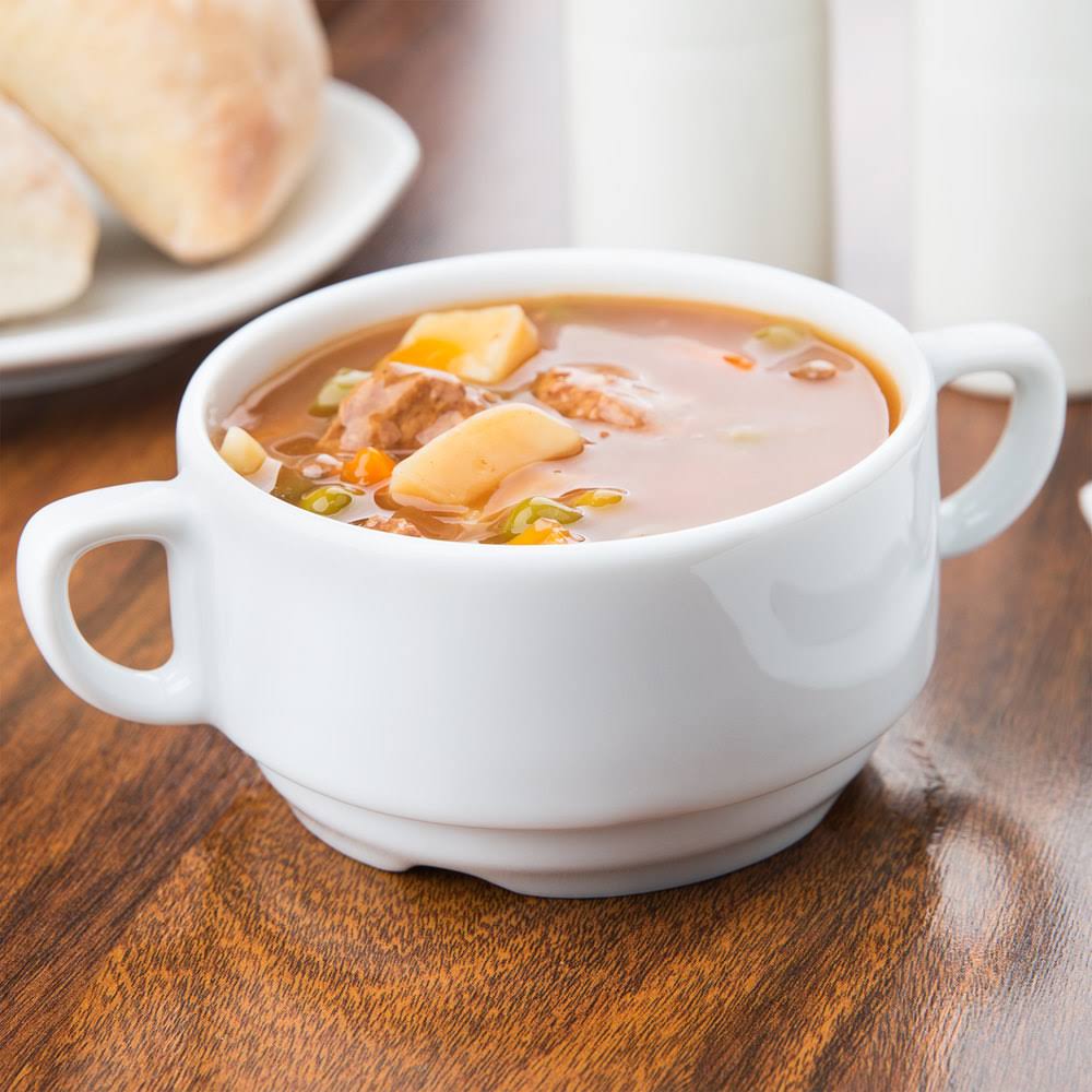White 9 oz. Soup Bowl J807