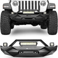 Front Bumper with Winch Plate with 72W LED Light Bar and 2 x 18W LED Work Light Pod G78025