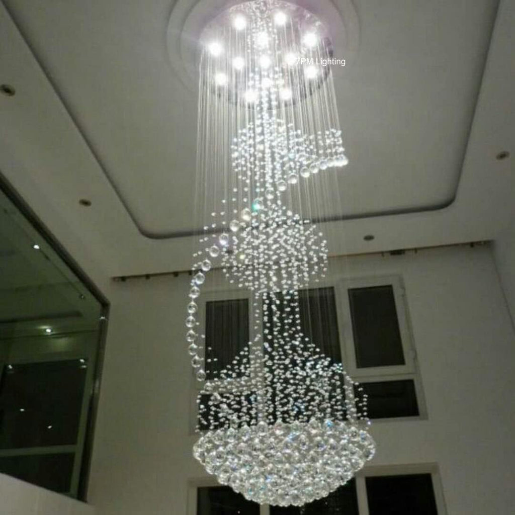 Crystal Spiral Chandelier for Staircase J4297
