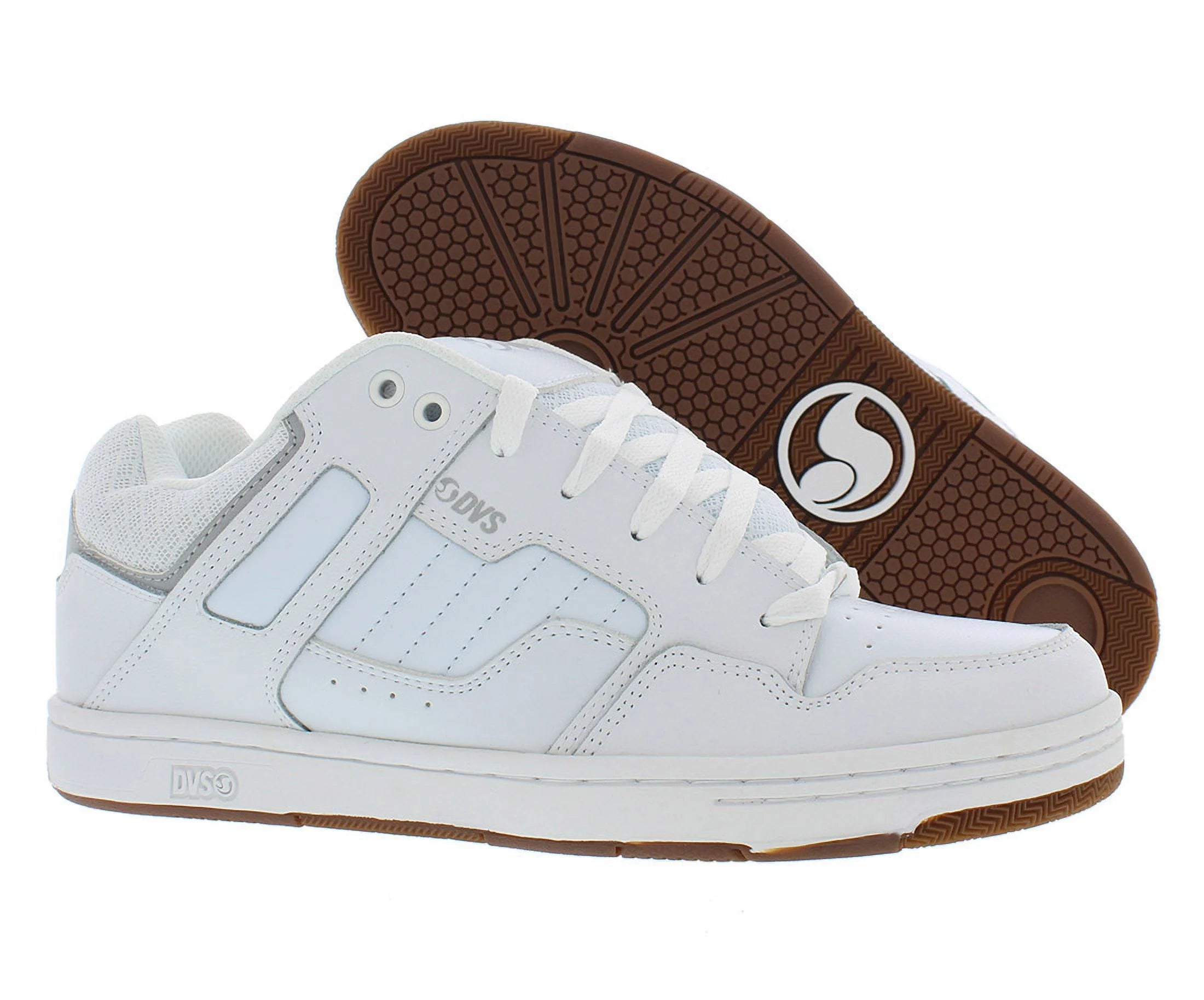 White Gum Leather Skate Shoe F7328