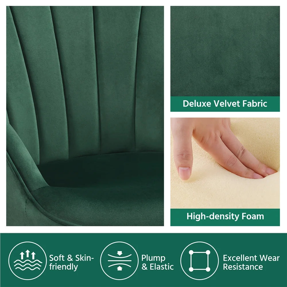 Green Velvet Upholstered Accent Chair K94129