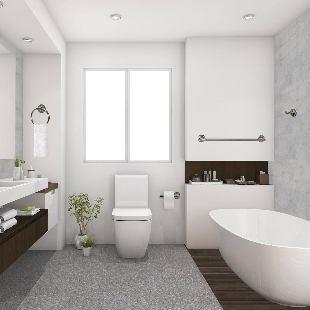 Satin Nickel 4-Piece Bathroom Accessory Kit E20634