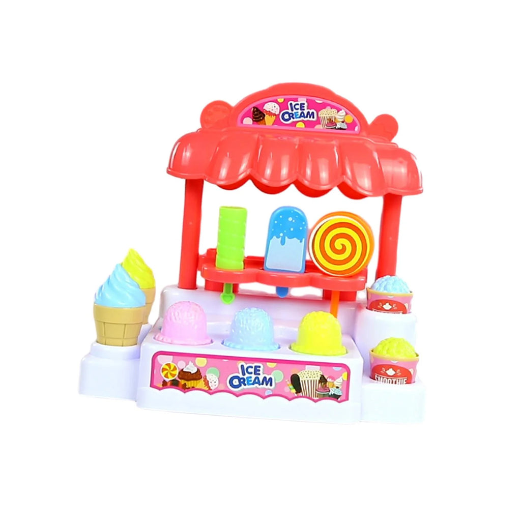 Wooden Pull Along Ice Cream Truck Activity Toy X773