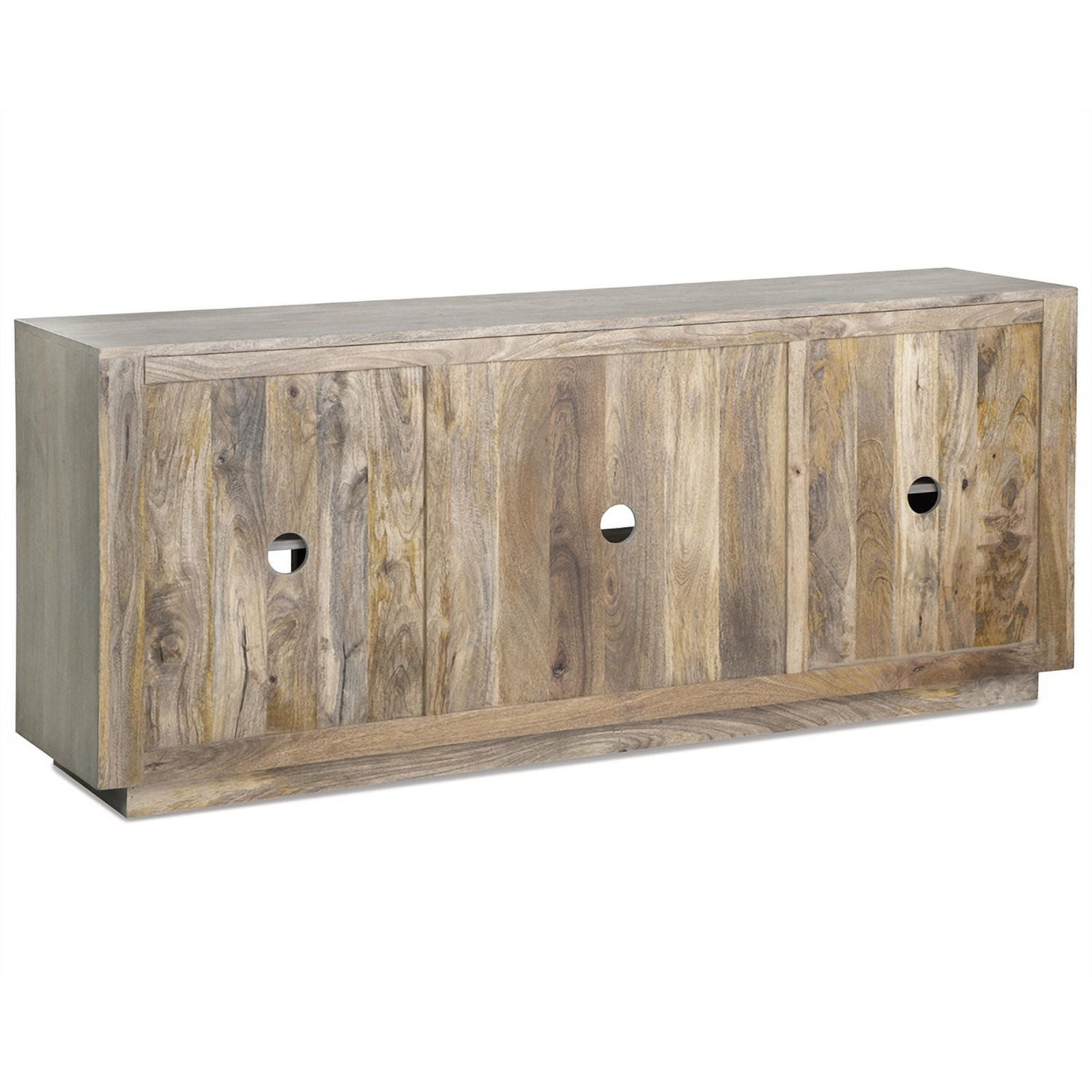 Light Gray Wood Accent Cabinet O7127