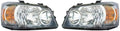 Pair Driver and Passenger Side Headlight Assembly X756542