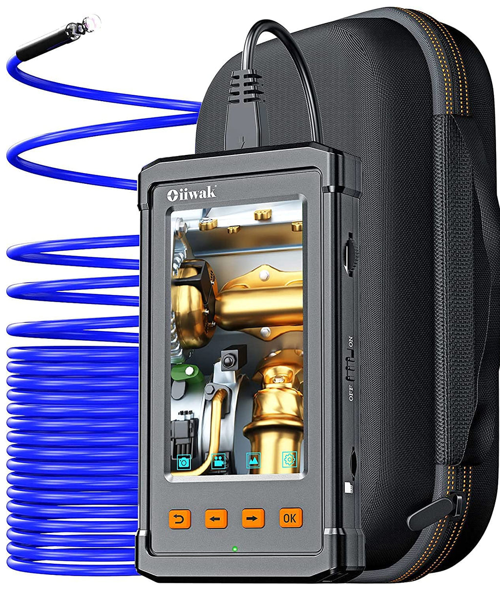 33FT 5.5mm 1080P HD Waterproof Industrial Endoscope with 4.3'' IPS Screen O1951