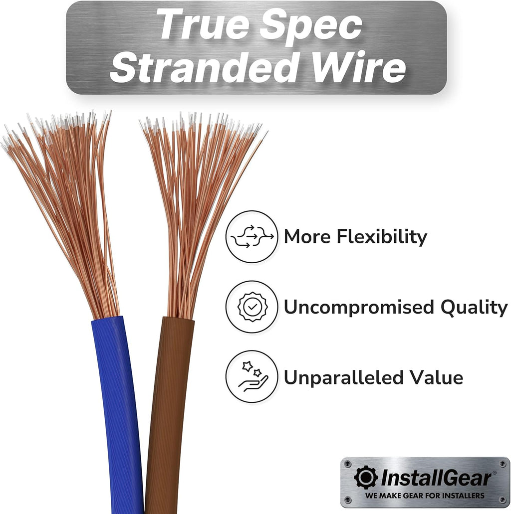 14 Gauge AWG 500ft Speaker Wire Cable Blue Black Pack of 2 X96325