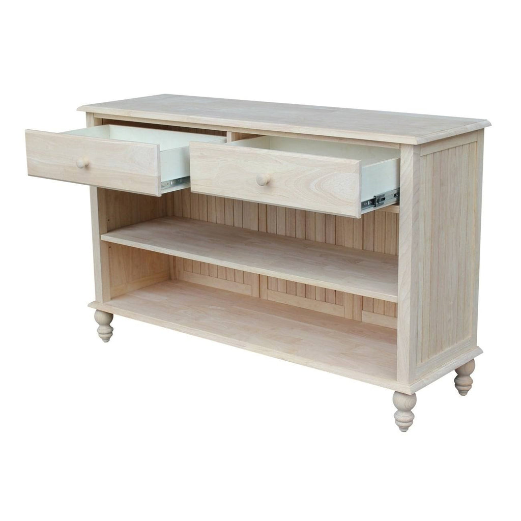 Beach White Cottage Console Table C10665