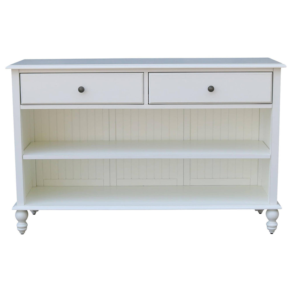 Beach White Cottage Console Table C10665