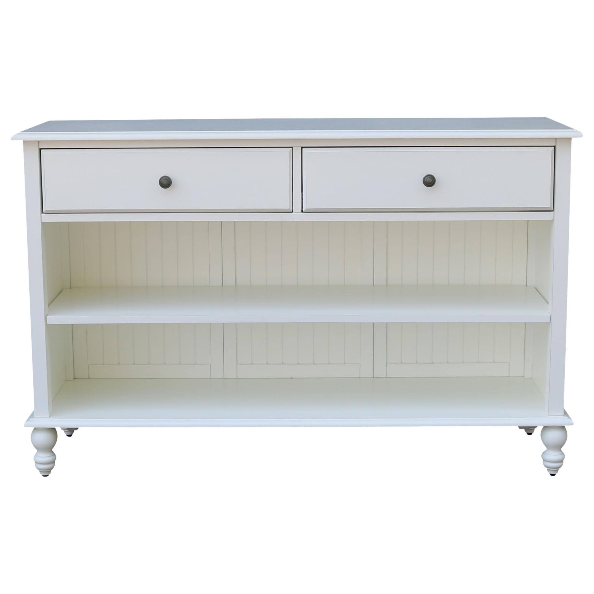 Beach White Cottage Console Table C10665