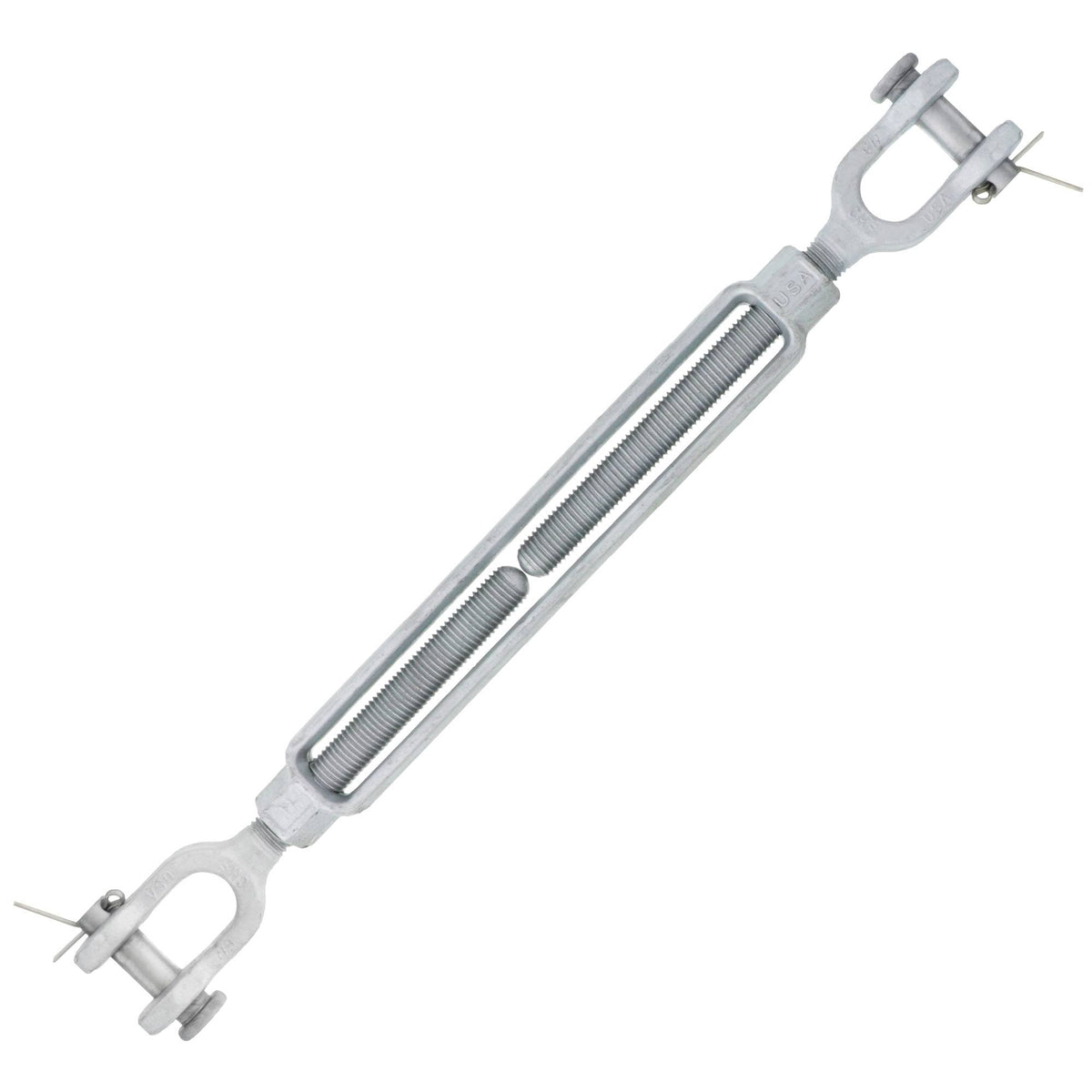 1 x 12 Hot Dip Galvanized Jaw x Jaw Turnbuckle W95711