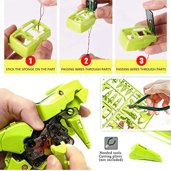 STEM Robot Building Science Kit 3 in 1 Solar Dinosaur Desk Robot K446674