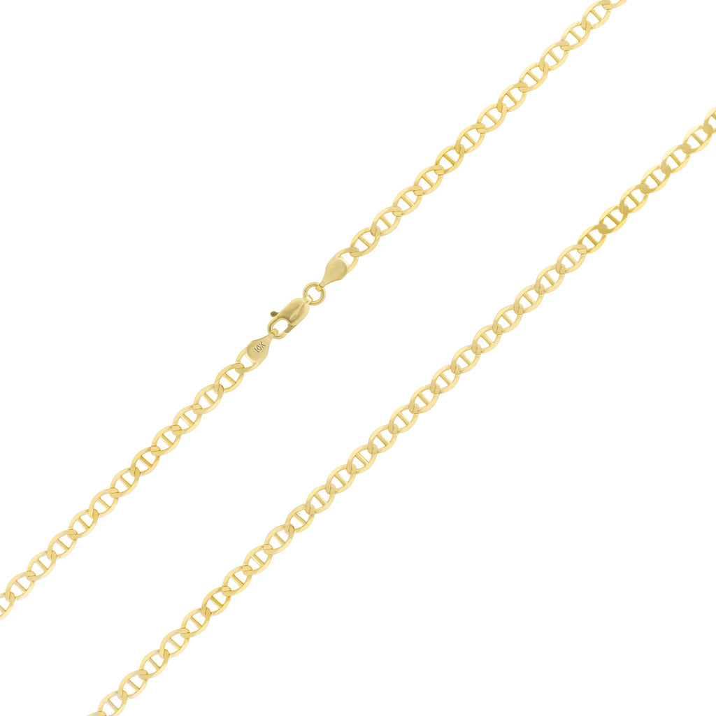 10k Yellow Gold Anchor Chain Necklace 16" - 30" F5510