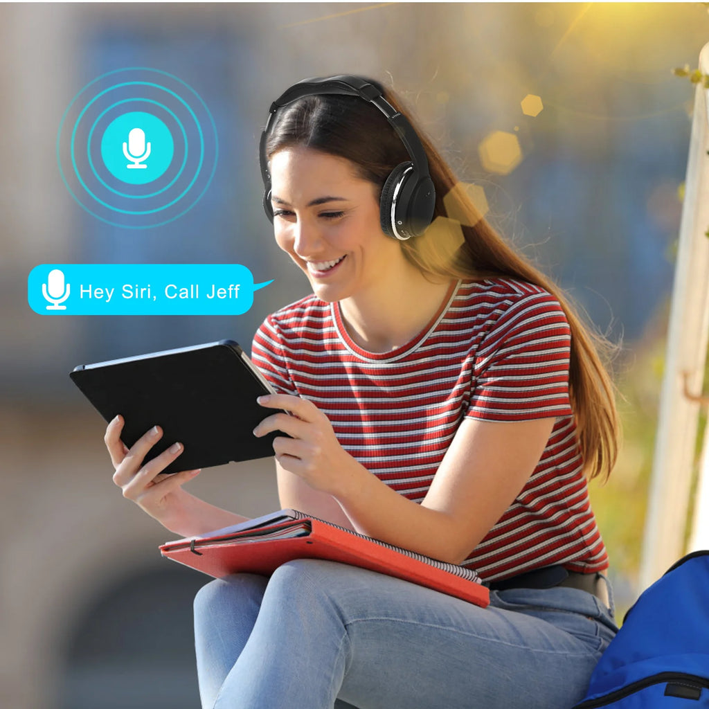 Wireless Bluetooth Over The Ear Headphones with Mic J335872