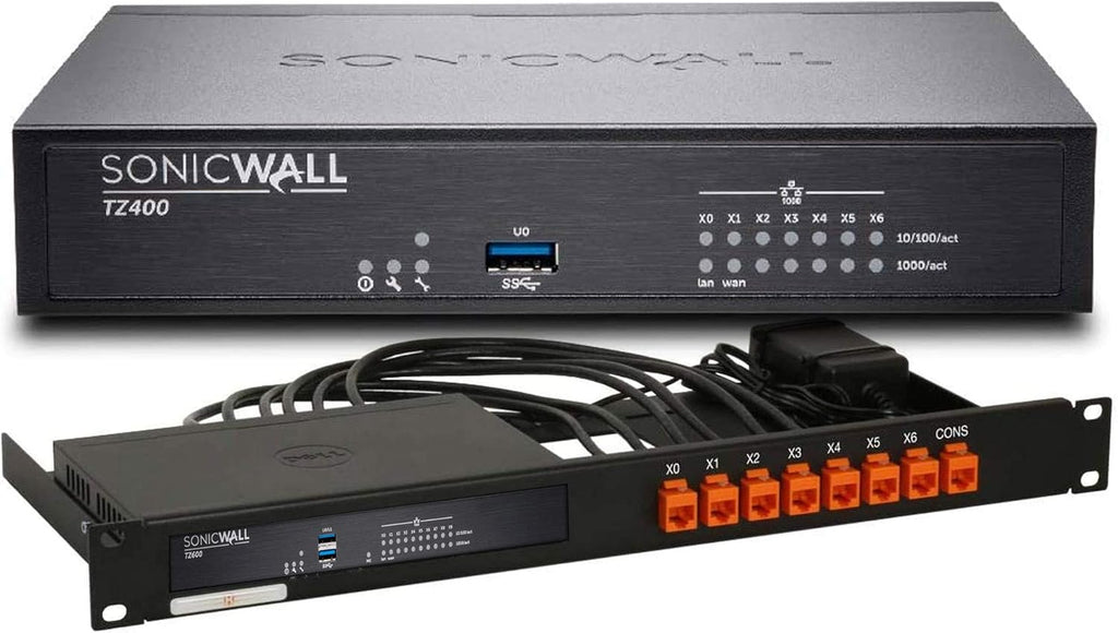 TZ400 Network Security Appliance with Rackmount Kit O1683