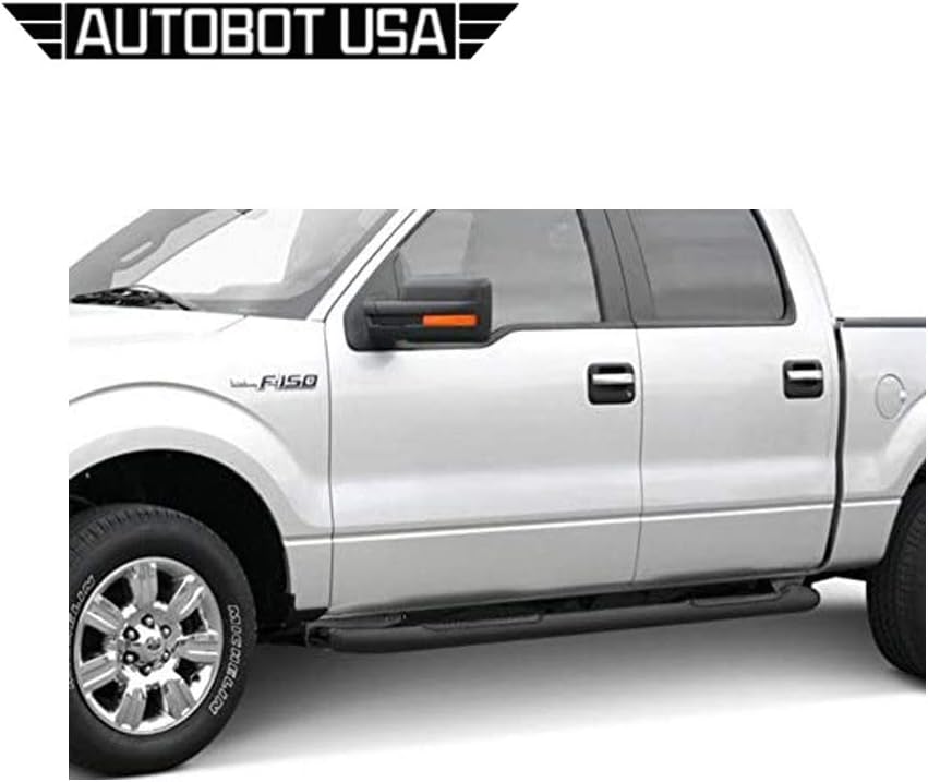 4 Oval Heavy Duty Side Step Nerf Bar Running Board Black U3037