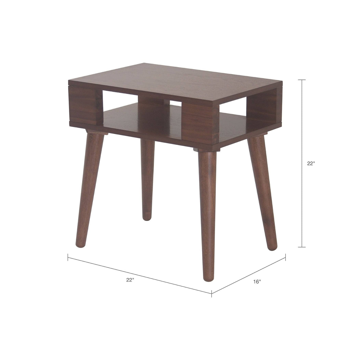 Pecan Wood End Table D17341