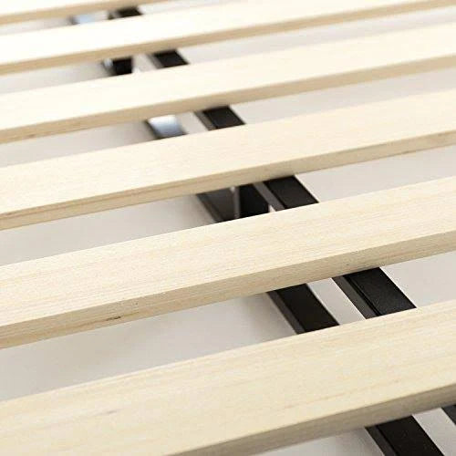 Queen Size Metal Box Spring with Wood Slats Z391716