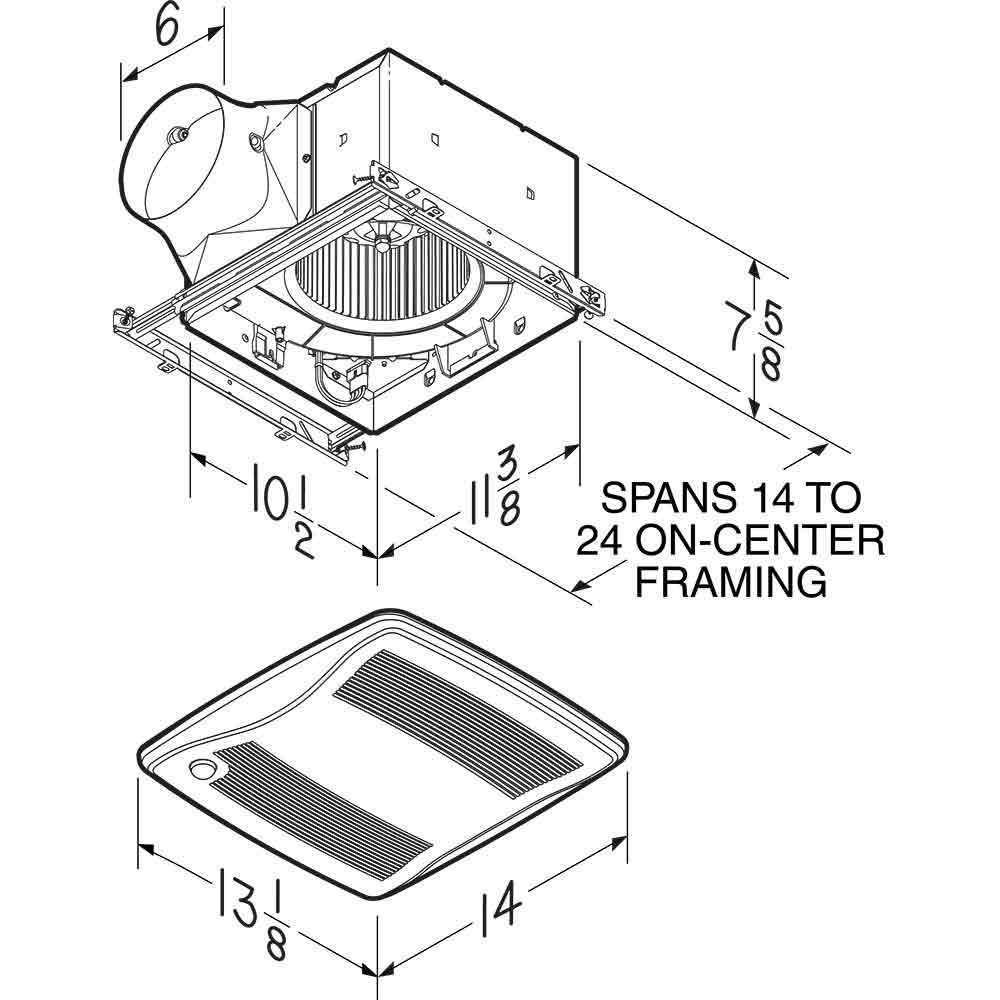 Motion Sensing 110 CFM Fan G987