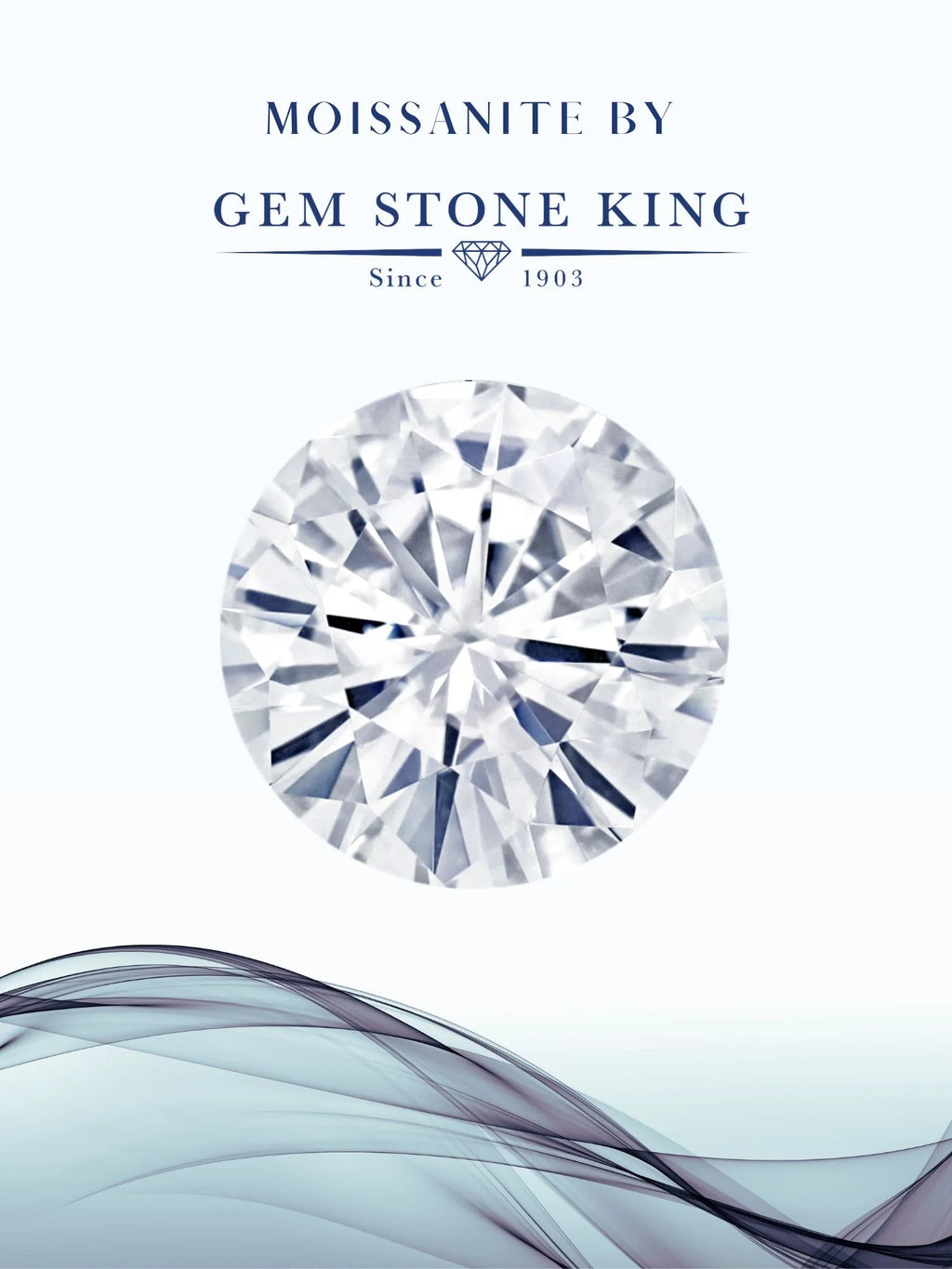 18K Yellow Gold Plated Silver Swiss Blue Topaz and White Moissanite Engagement Ring G669309
