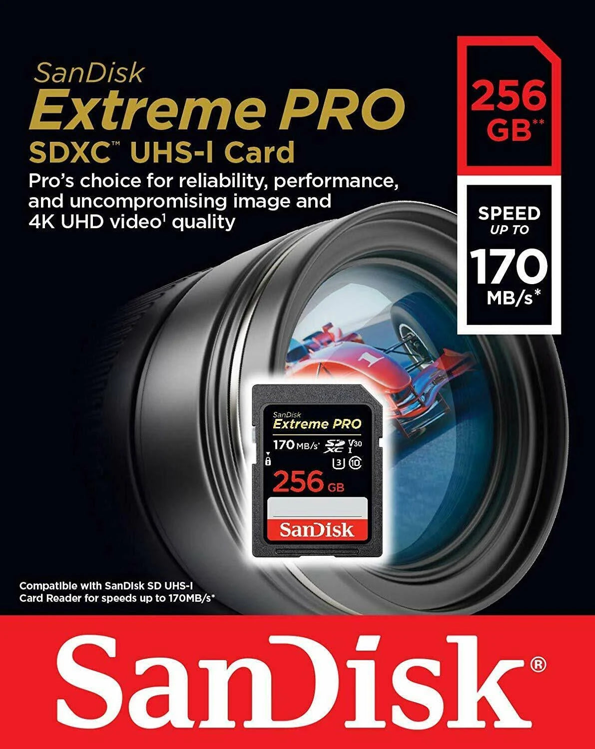 256GB SDXC UHS-I SD Card F485475
