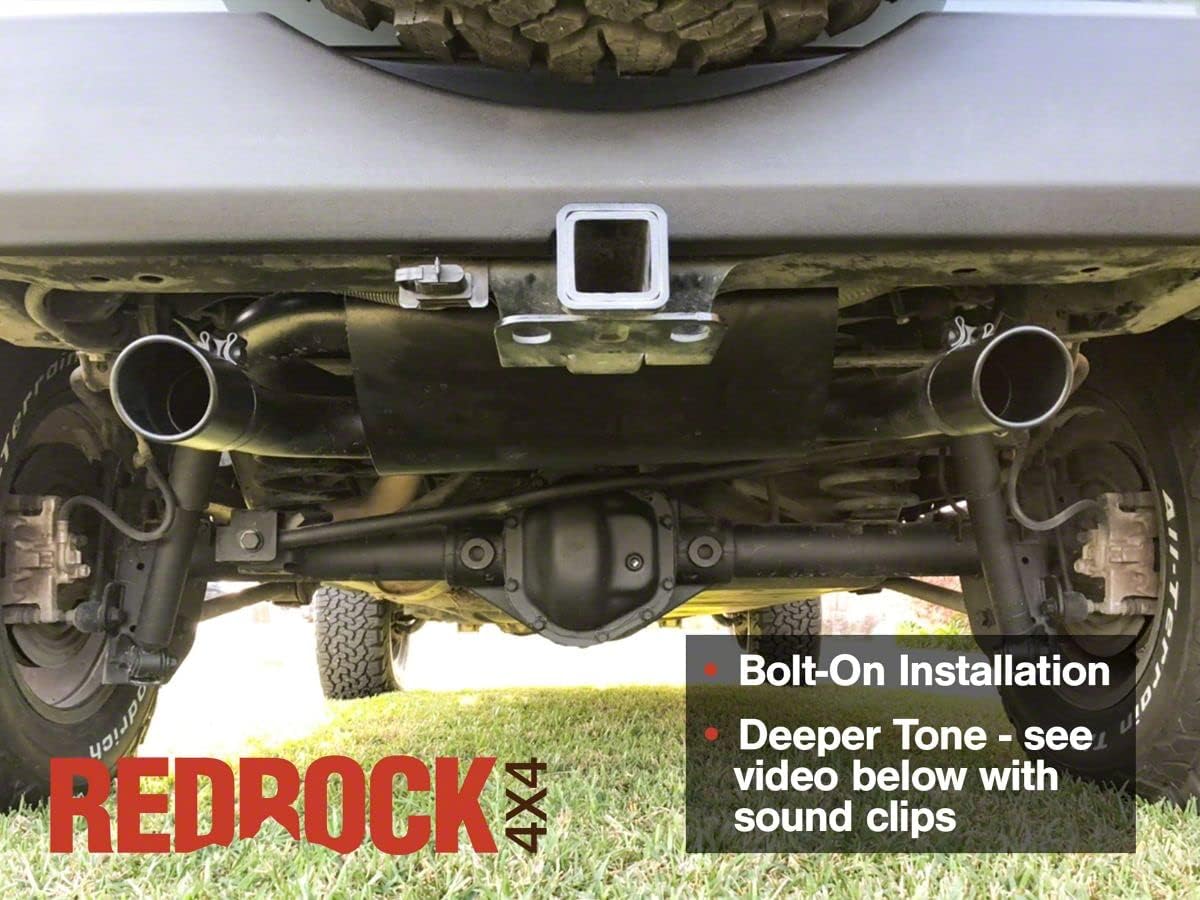 Dual Outlet Axle-Back Exhaust with Black Tips G5447