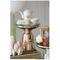 Antique Polished Gold Side Table W349995