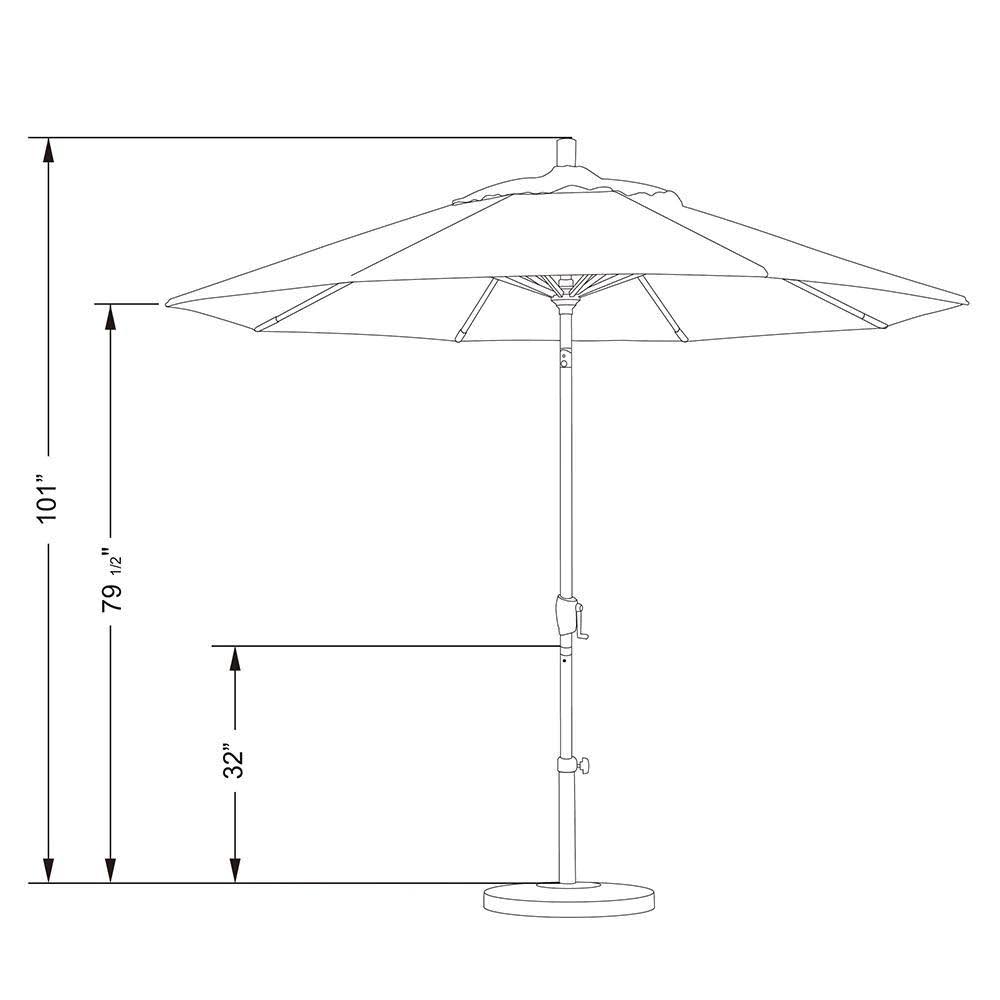 Forest Green Patio Umbrella H379370